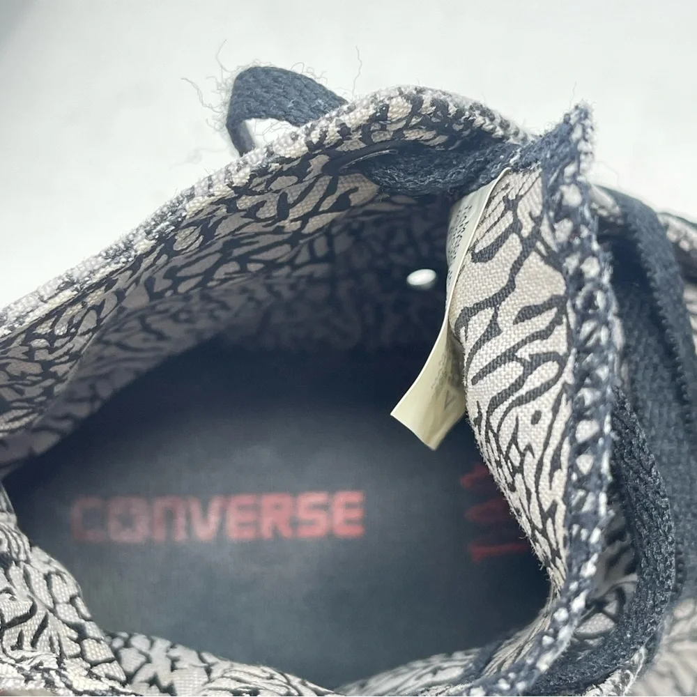 Converse X Shoe Palace All Star High Shoes Womens 8 Black Gray Red Elephant